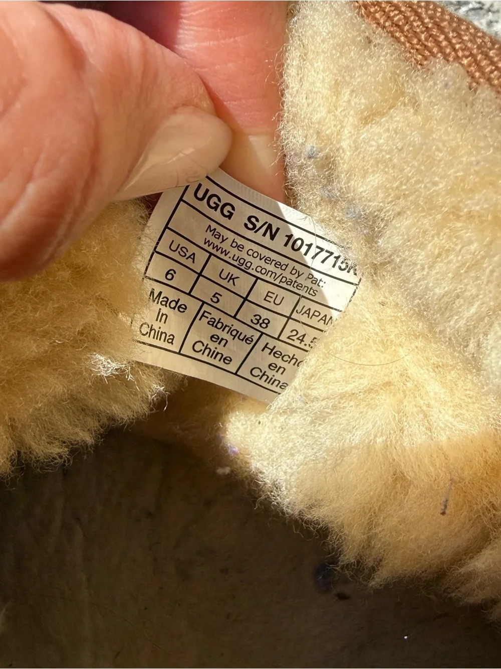 UGG soft suede